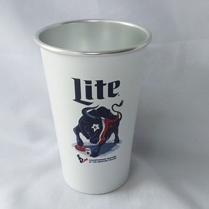 Miller Lite TEXANS Aluminum Cup